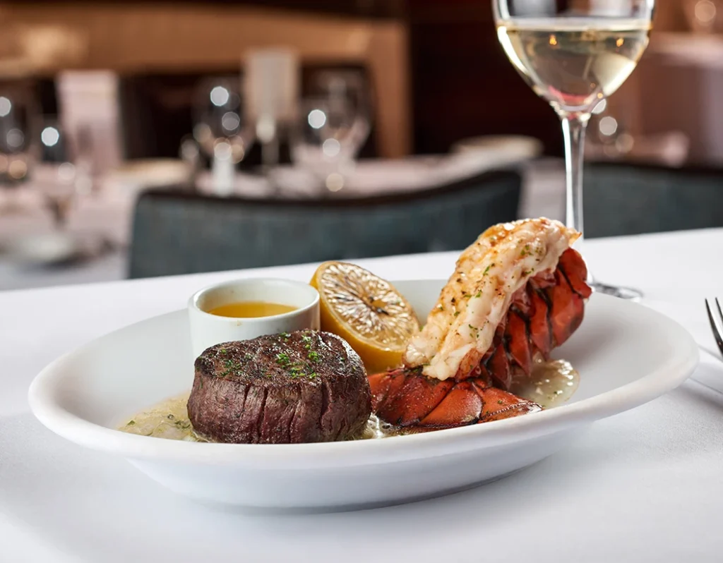 Meal from Ruth's Chris Steakhosue