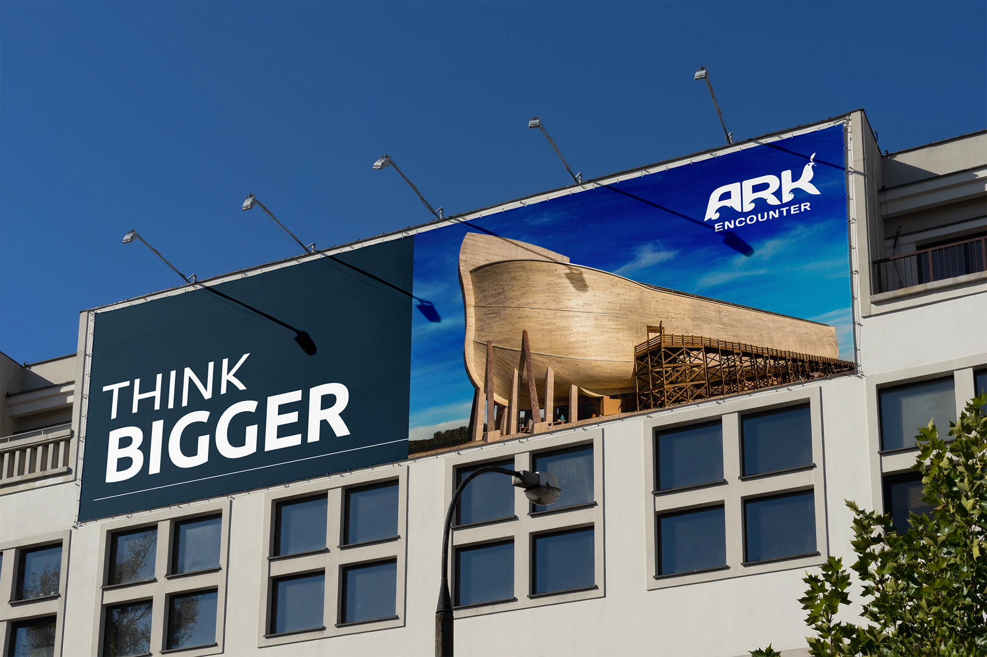 A billboard for The Ark Encounter