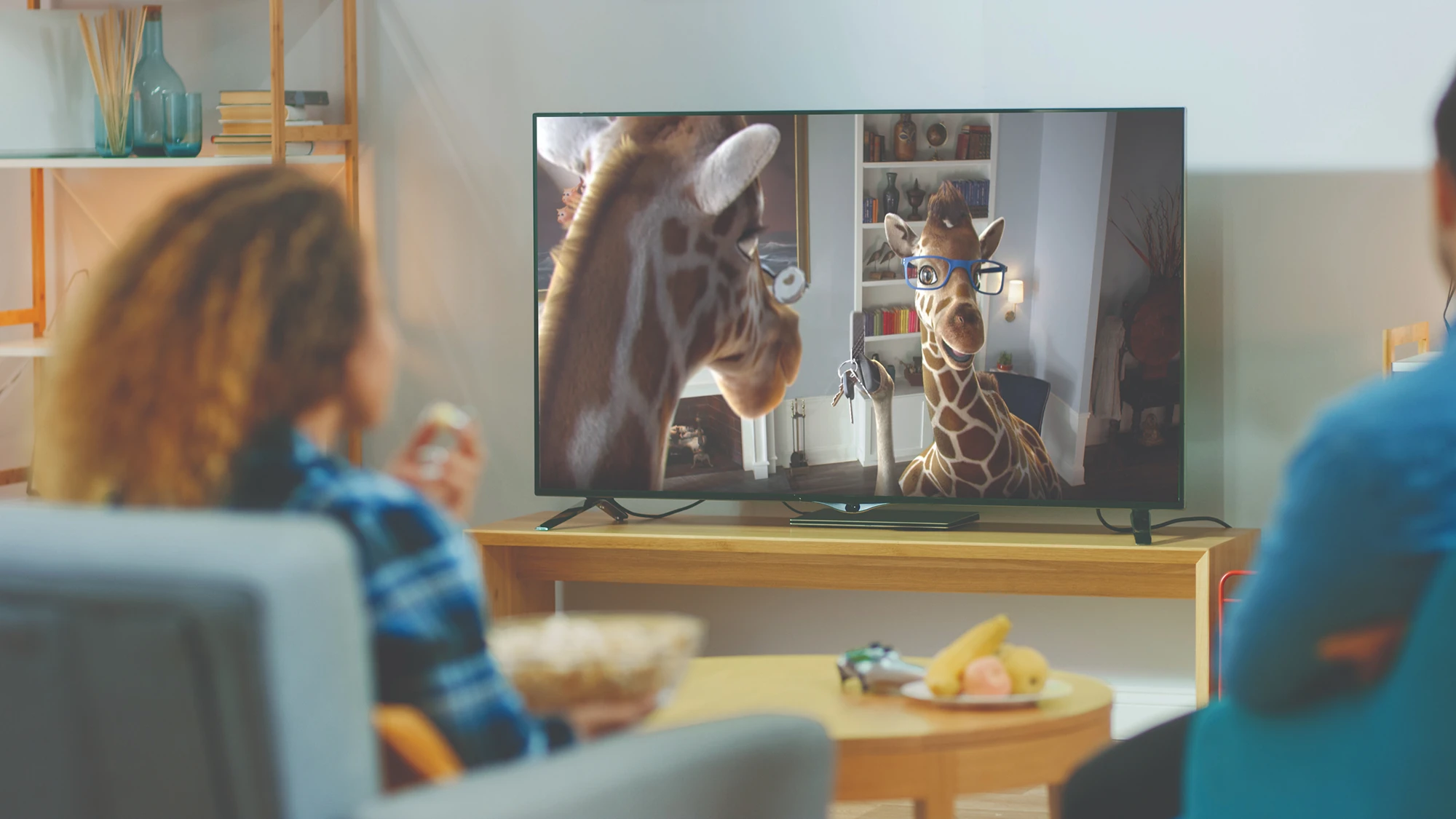 Ark Encounter commercial playing on TV.