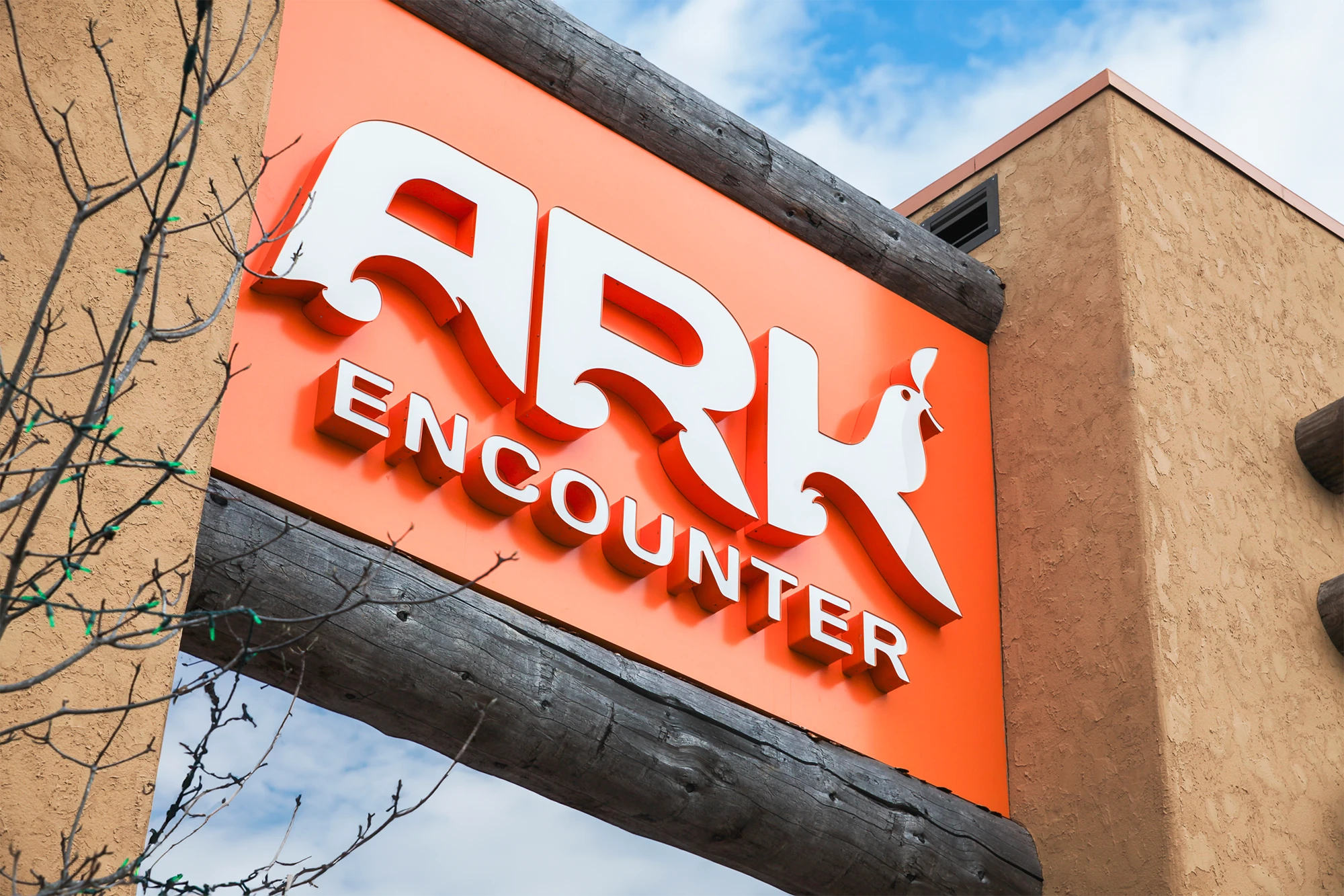 The Ark Encounter entrance sign