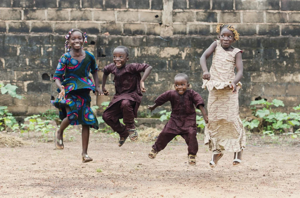 Photo of children dancing for client Biglife