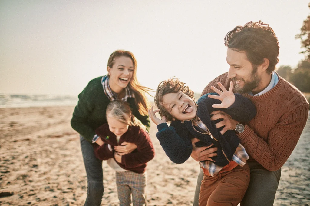Family at the beach image for client CHM