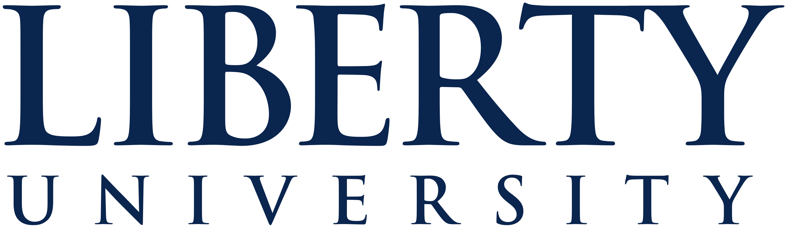 Logo for Liberty University